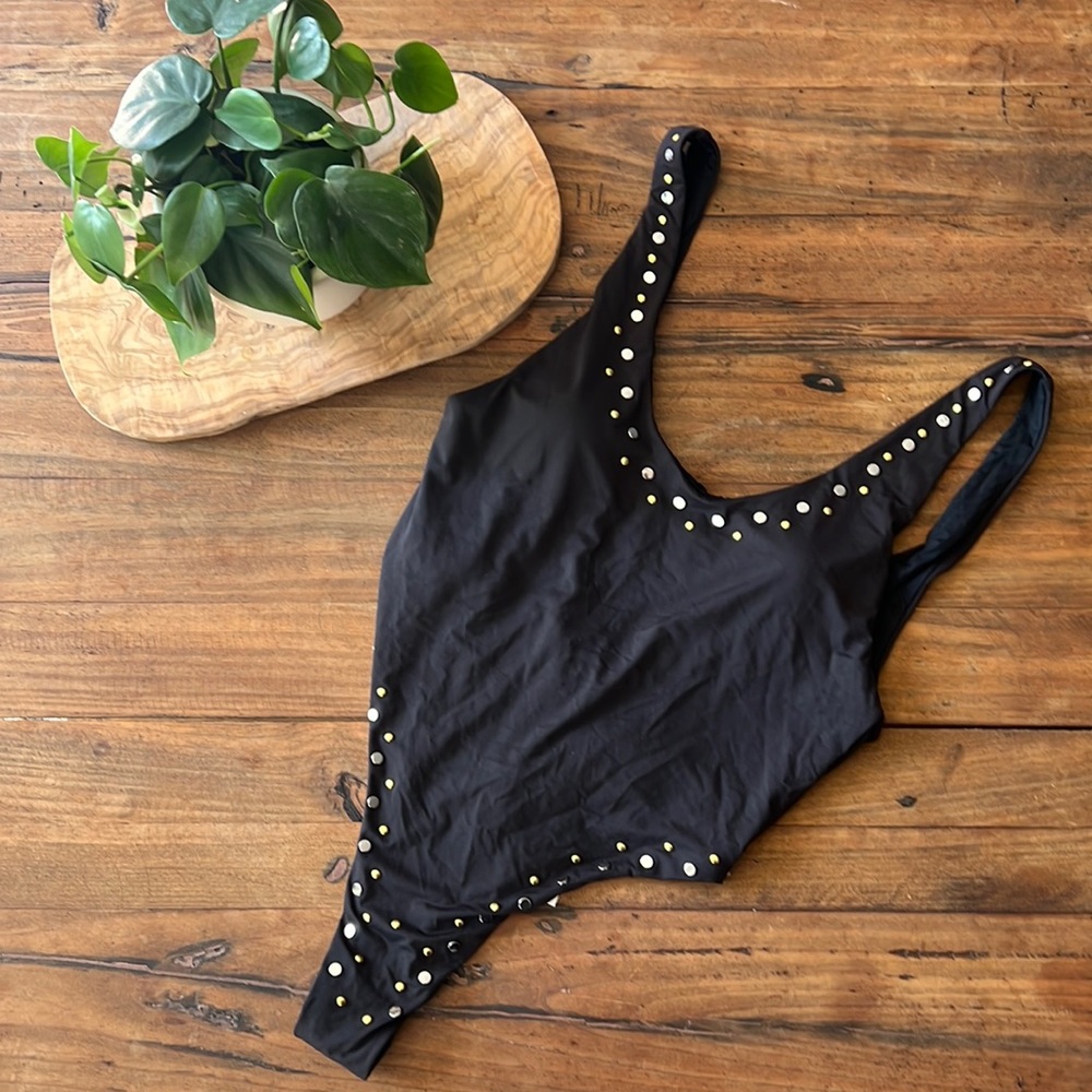Dolce Vita Black Stella High-leg Swimsuit One-piece Swimsuit